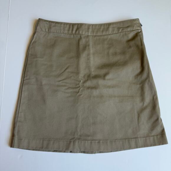 Lands' End Girls Khaki Chino Skort 7 - Picture 2 of 9